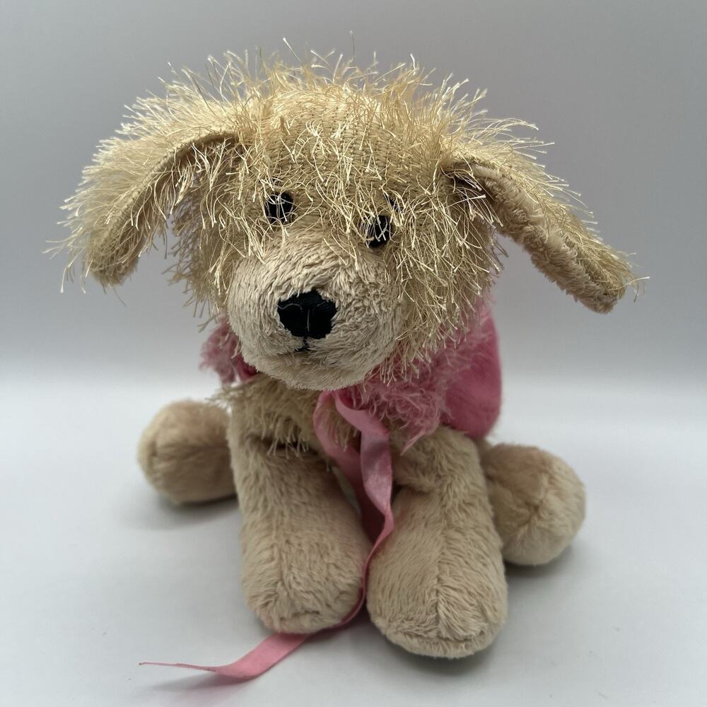 Ganz Webkinz Golden Retriever Plush HM070 Soft Fluffy Dog Stuffed Animal No Code